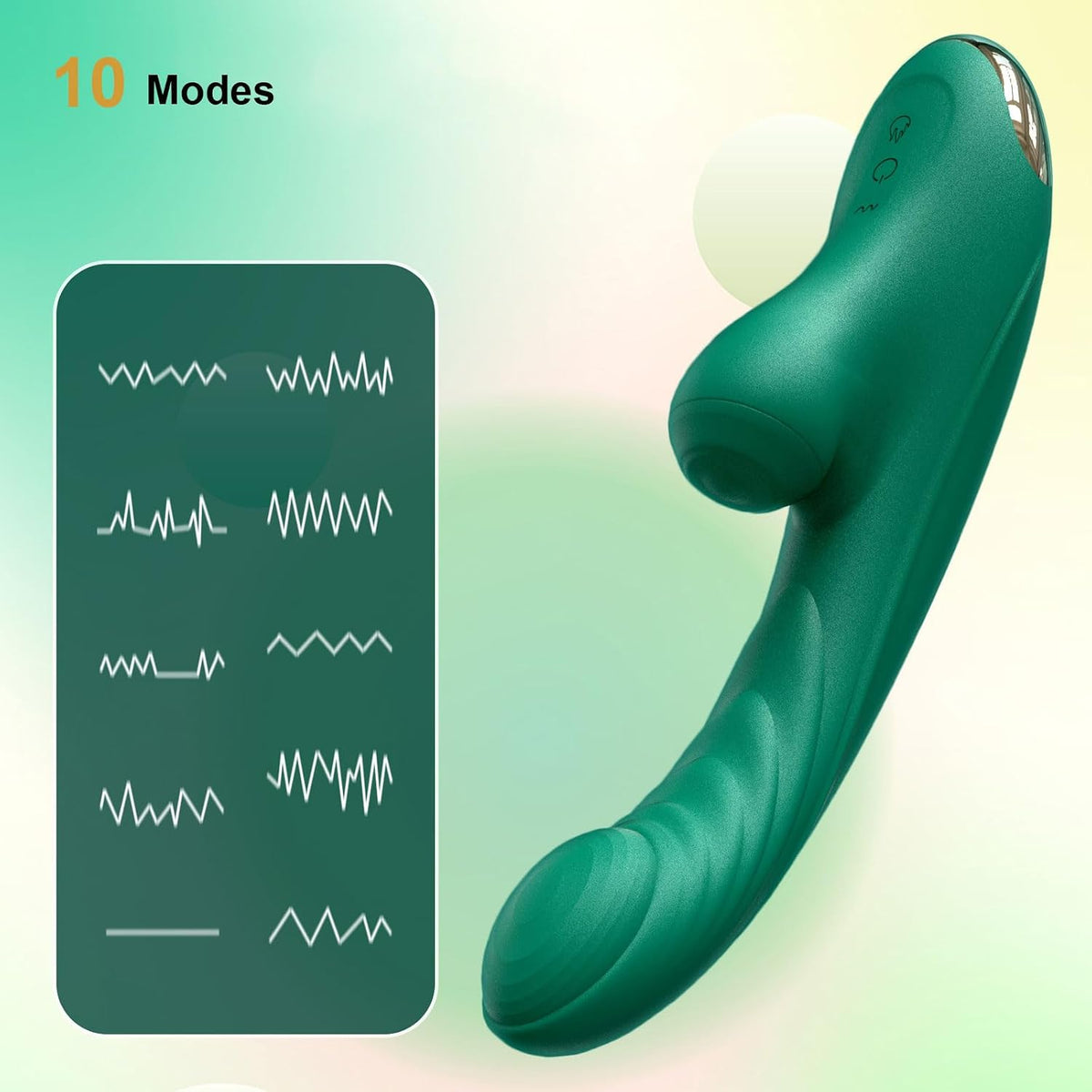 Hotjiji G spot vibrator with 10 vibration modes and multiple intensity settings for customized stimulation