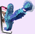Hotjiji app controlled dual motor rotating vibrator with 360 degree stimulation and body safe silicone design