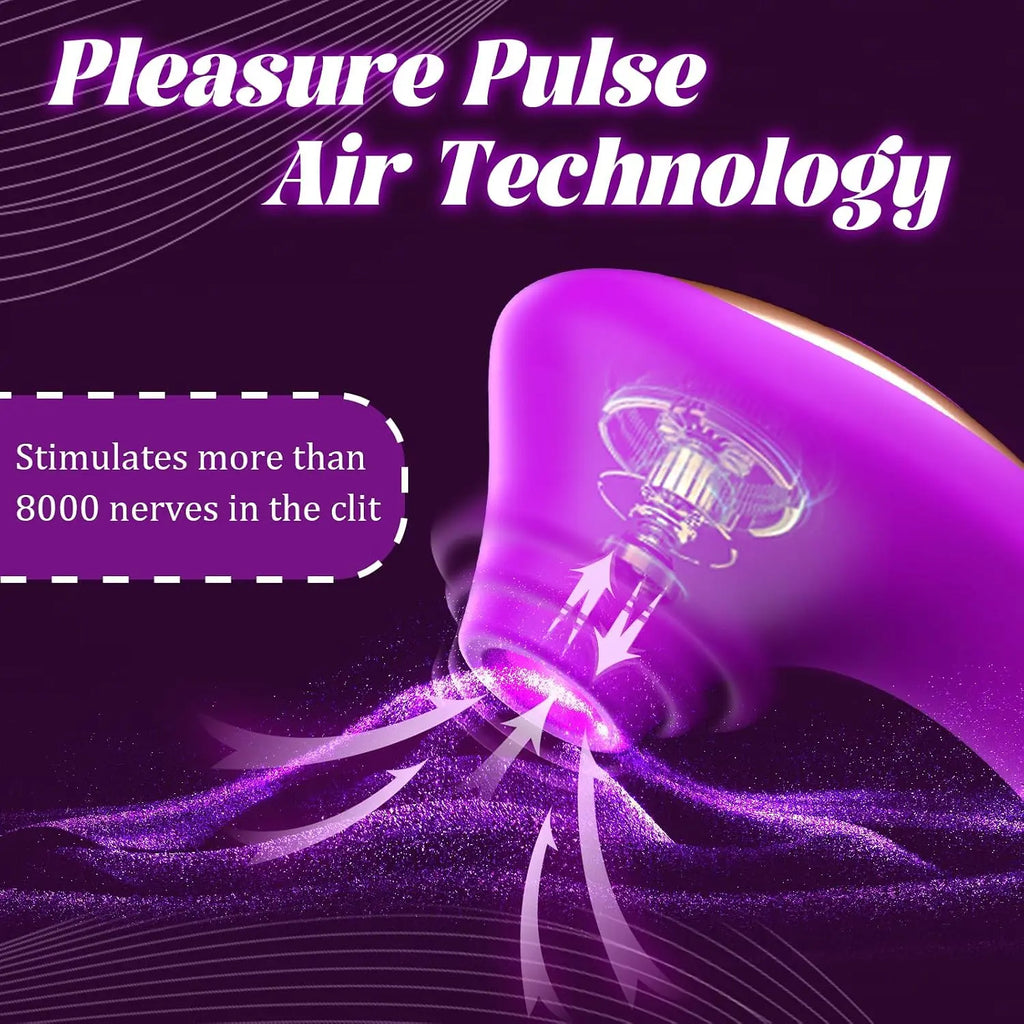 Hotjiji pleasure pulse air technology clitoral stimulator for targeted stimulation