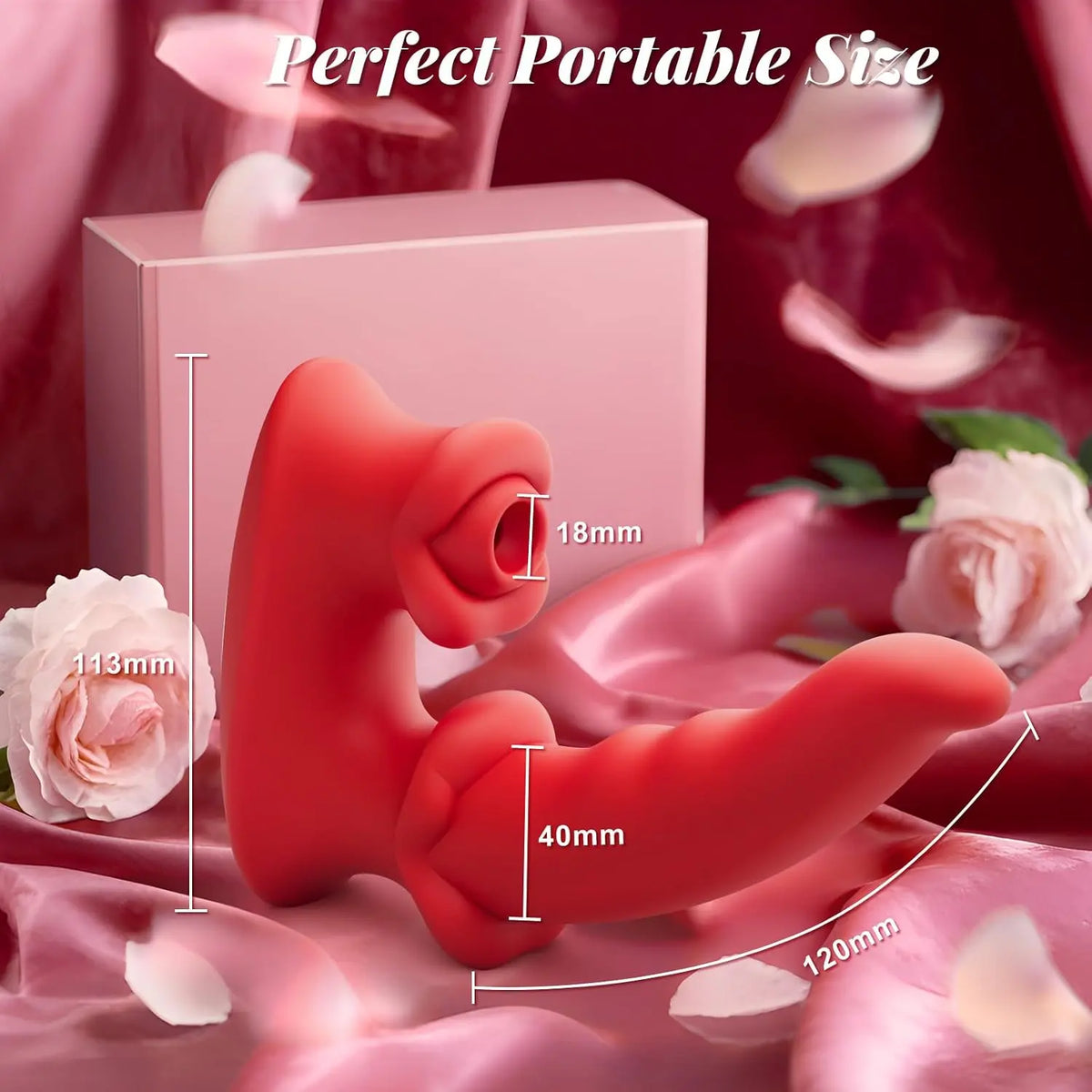 Hotjiji portable rabbit vibrator with compact ergonomic design