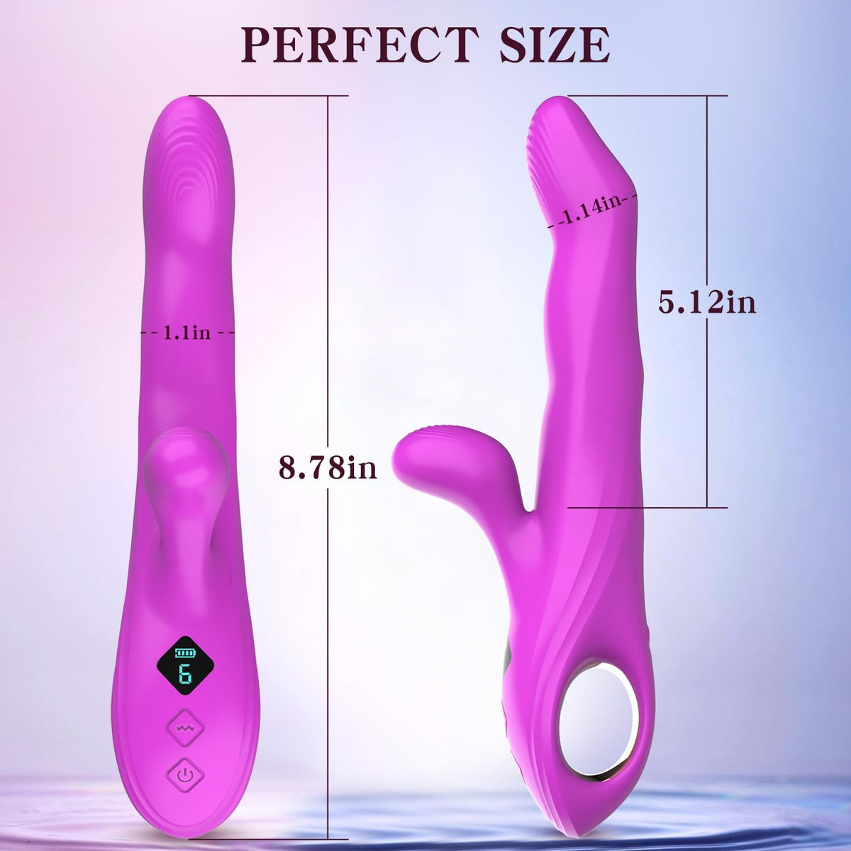 Hotjiji rechargeable rabbit vibrator with magnetic charging design and long lasting battery performance