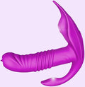 Hotjiji rabbit vibrator with dual stimulation design for G spot and clitoral pleasure with body safe silicone