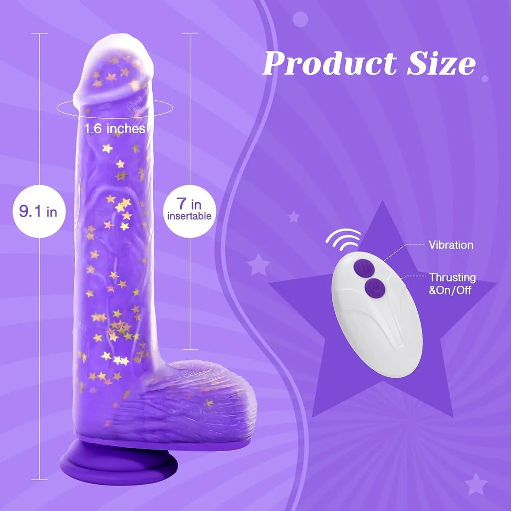 Hotjiji realistic dildo vibrator size and ergonomic design details