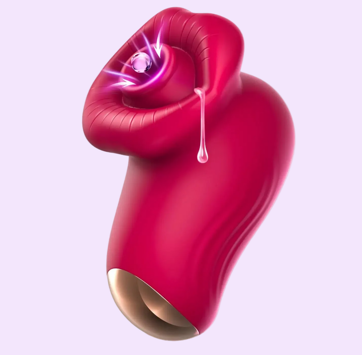 Hotjiji suction clitoral vibrator with oral stimulation design and ergonomic shape
